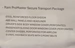 2023 RAM ProMaster 2500 11 Passenger Seating
