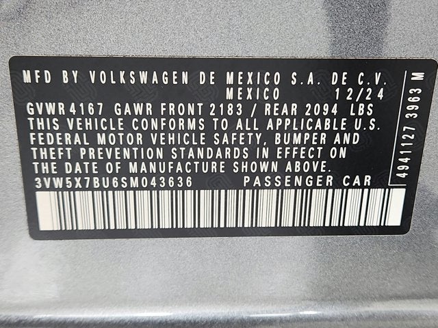 2025 Volkswagen Jetta S