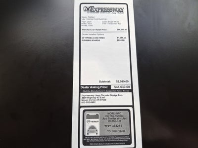 2026 RAM 1500 Tradesman 4x2 Quad Cab 6'4 Box