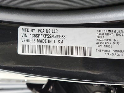 2025 RAM 1500 Tungsten