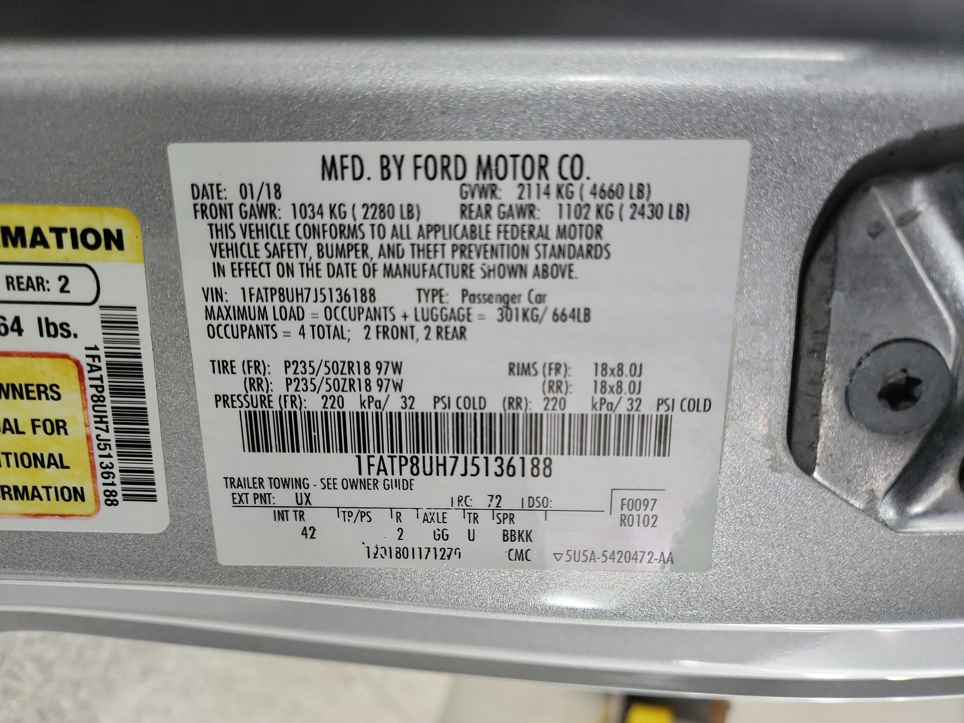 2018 Ford Mustang EcoBoost
