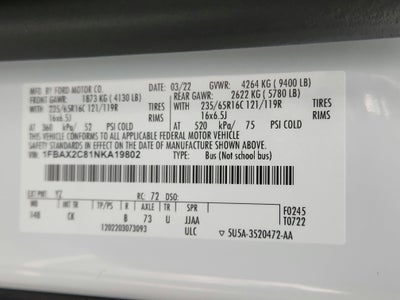 2022 Ford Transit-350 Passenger Van XLT