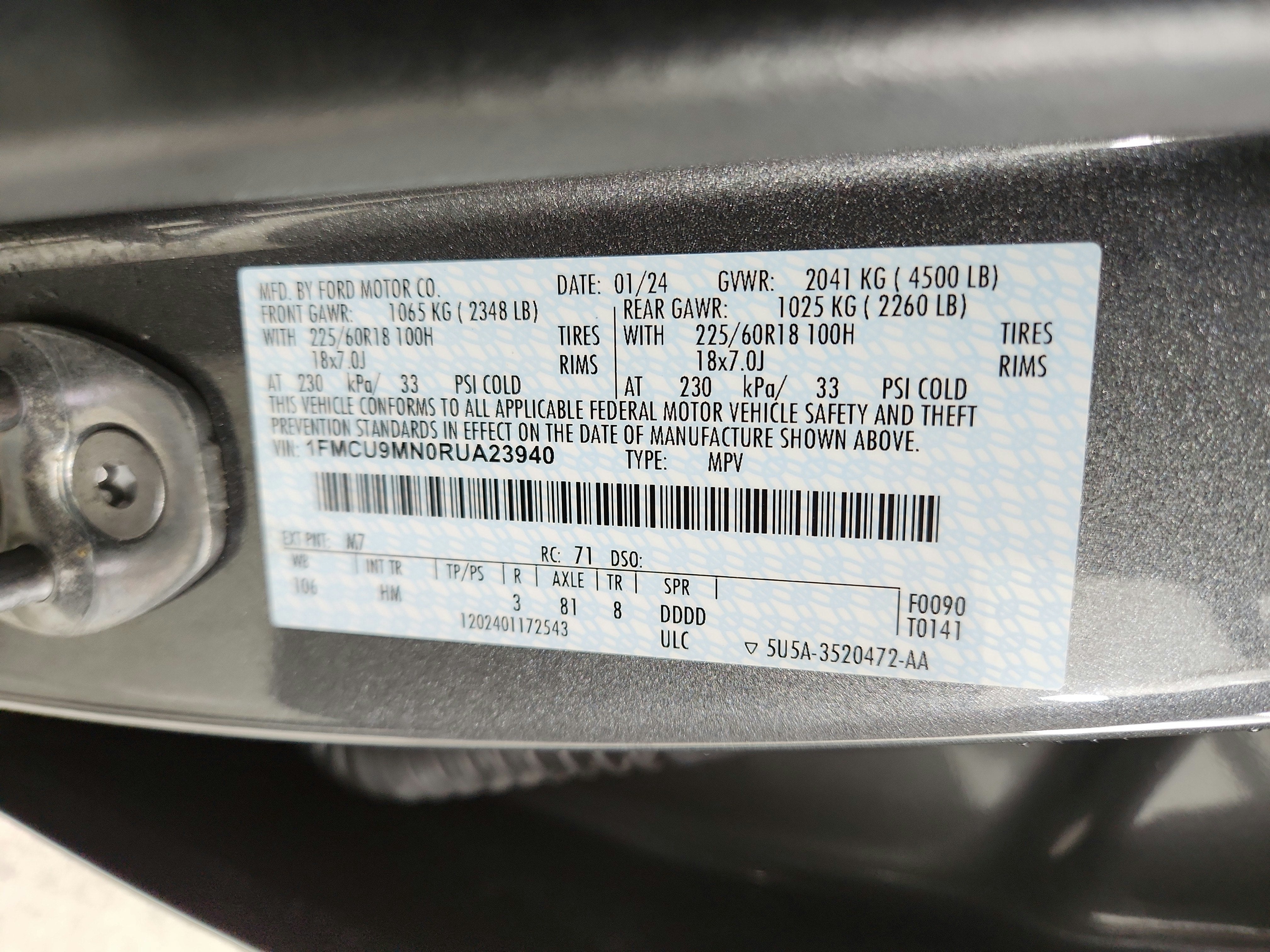 2024 Ford Escape ST-Line