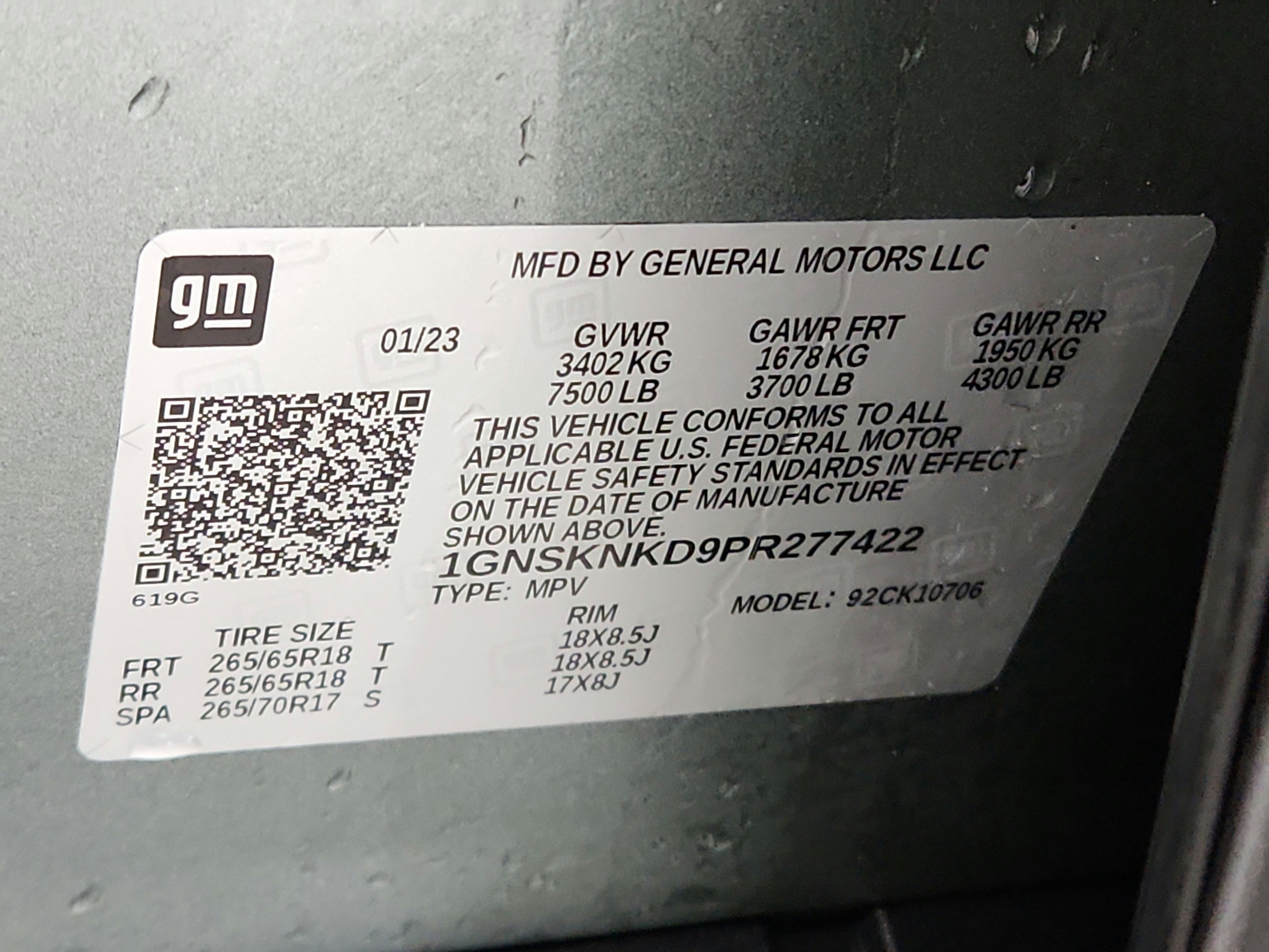 2023 Chevrolet Tahoe LT