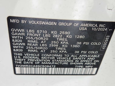 2025 Volkswagen Atlas 2.0T SE w/Technology