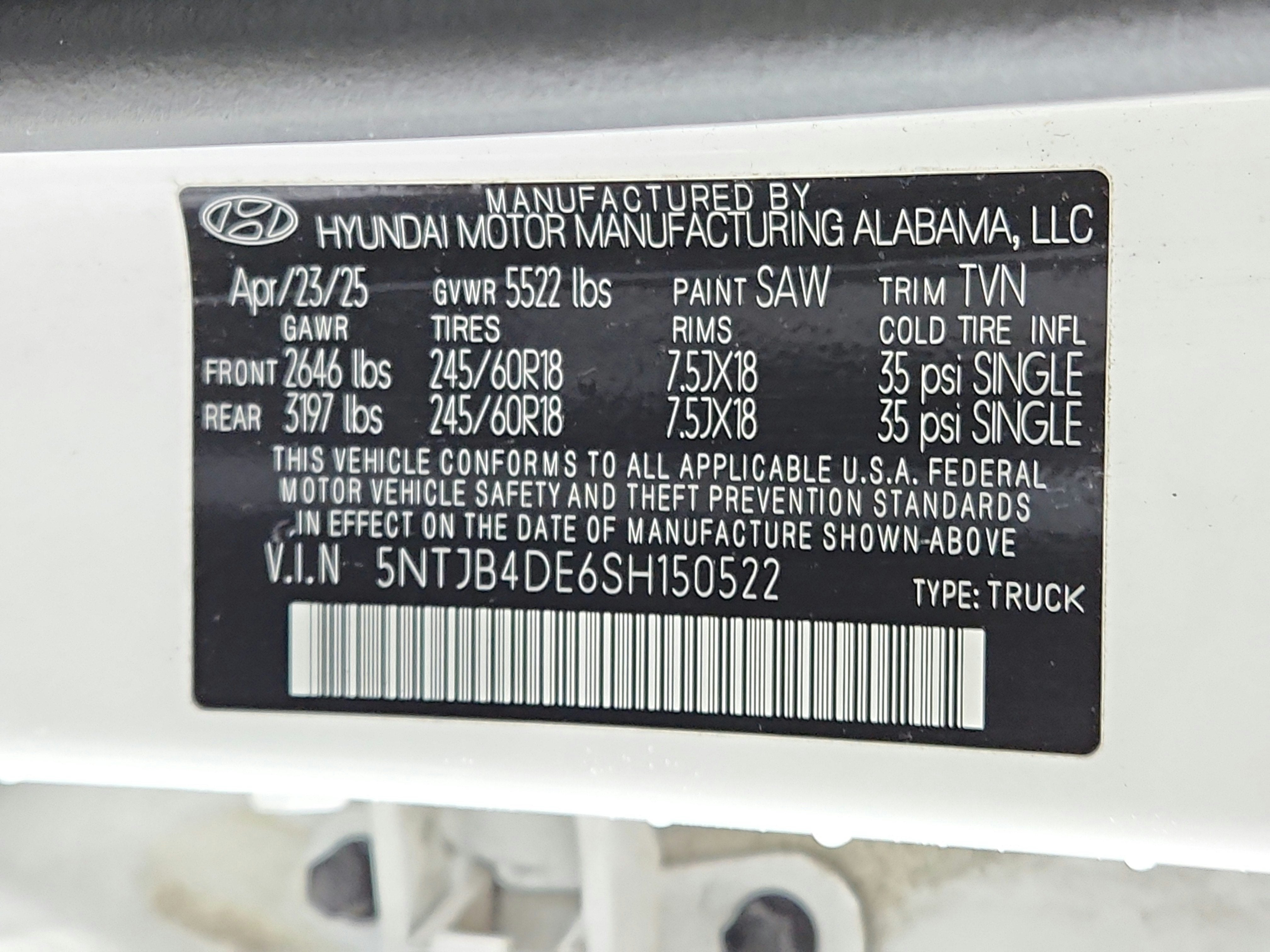2025 Hyundai Santa Cruz SEL FWD