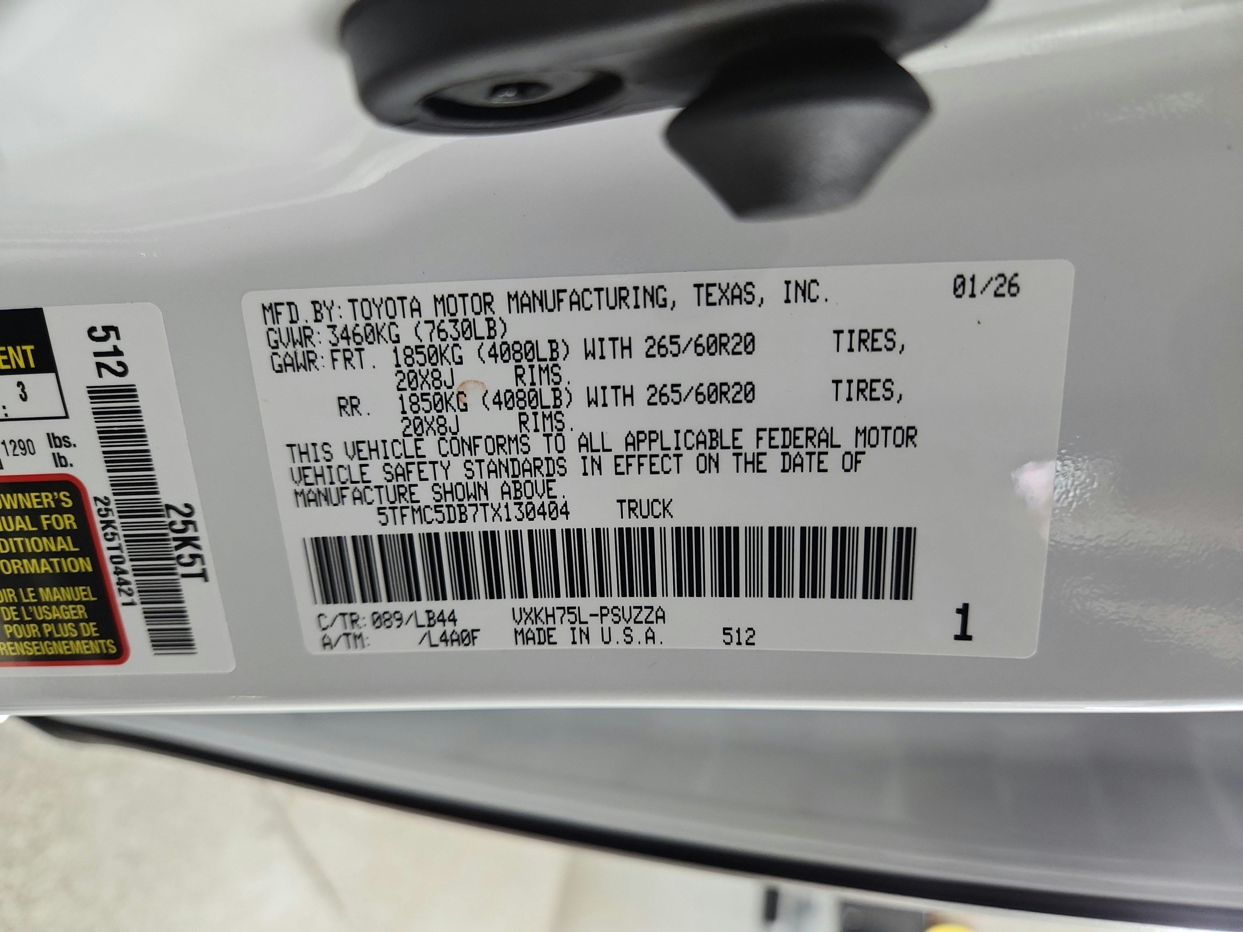 2026 Toyota Tundra Hybrid 1794 Edition Hybrid