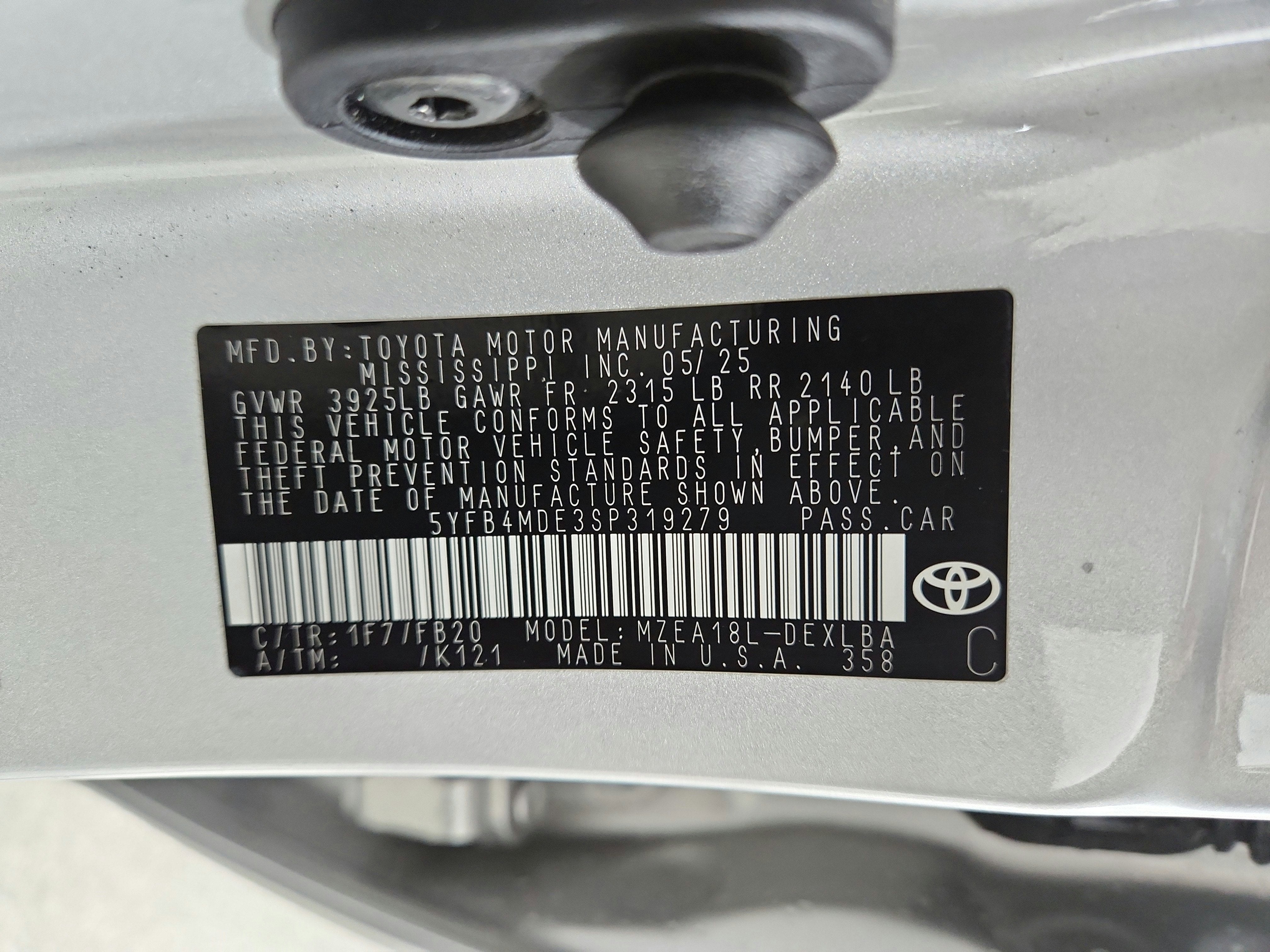 2025 Toyota Corolla LE