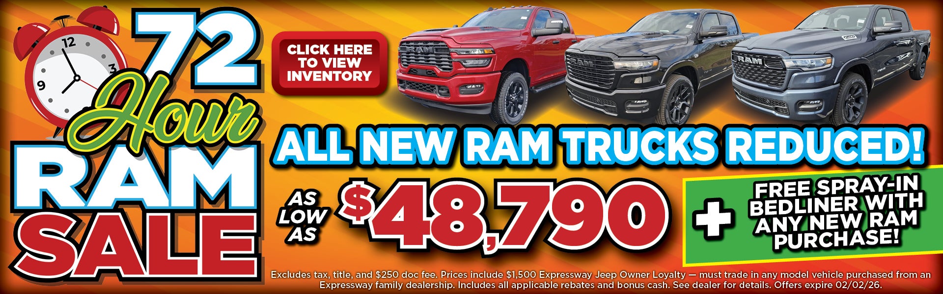 72 Hour RAM Sale