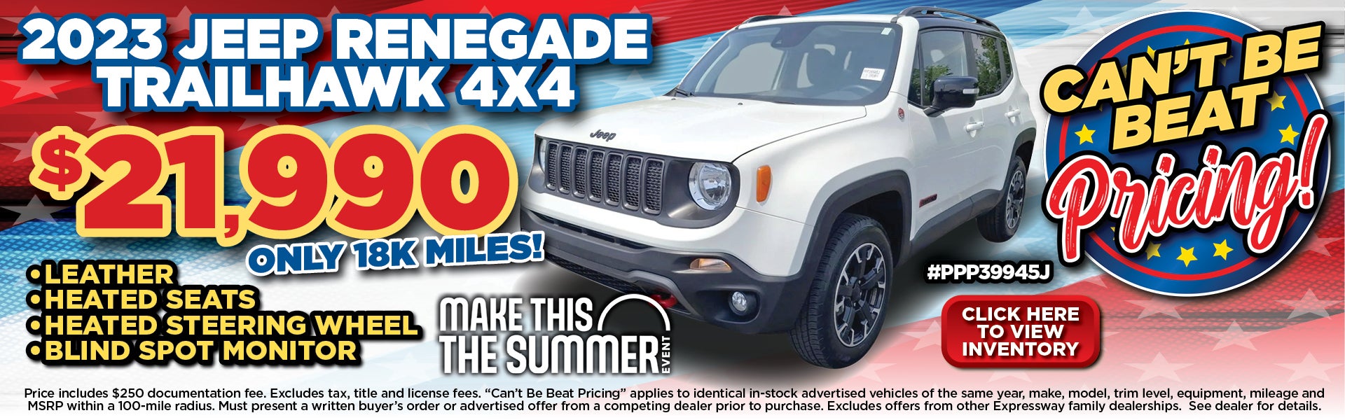 Pre-Owned Renegade feature