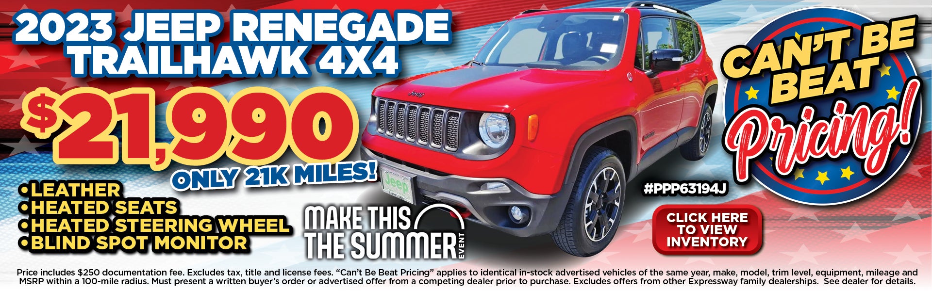 Pre-Owned Renegade feature